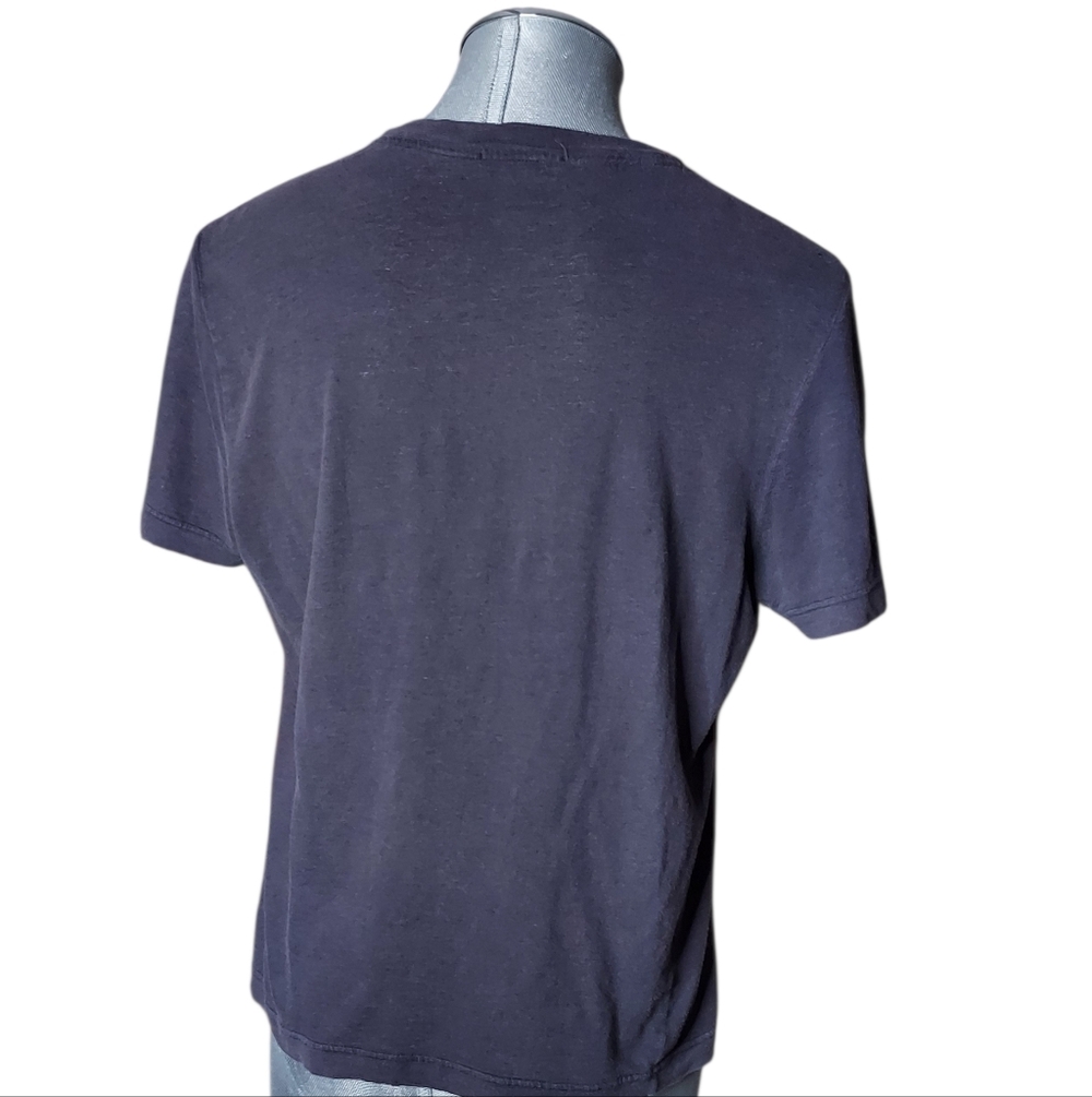 Louis Vuitton | Vtg Marc Jacobs | Linen | Monogram Painted Logo | 2004 Tee - Picture 6 of 15